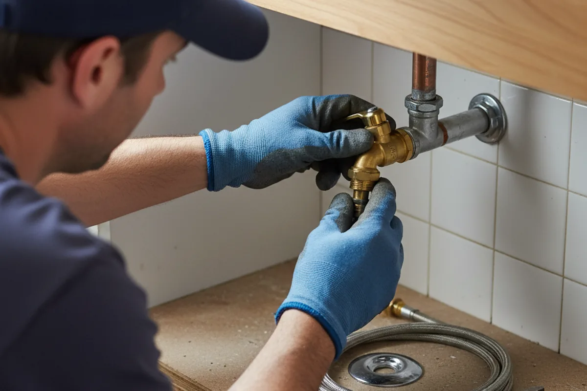 Shutoff valve and fitting work during Faucet and Fixture Repair in Rockmart